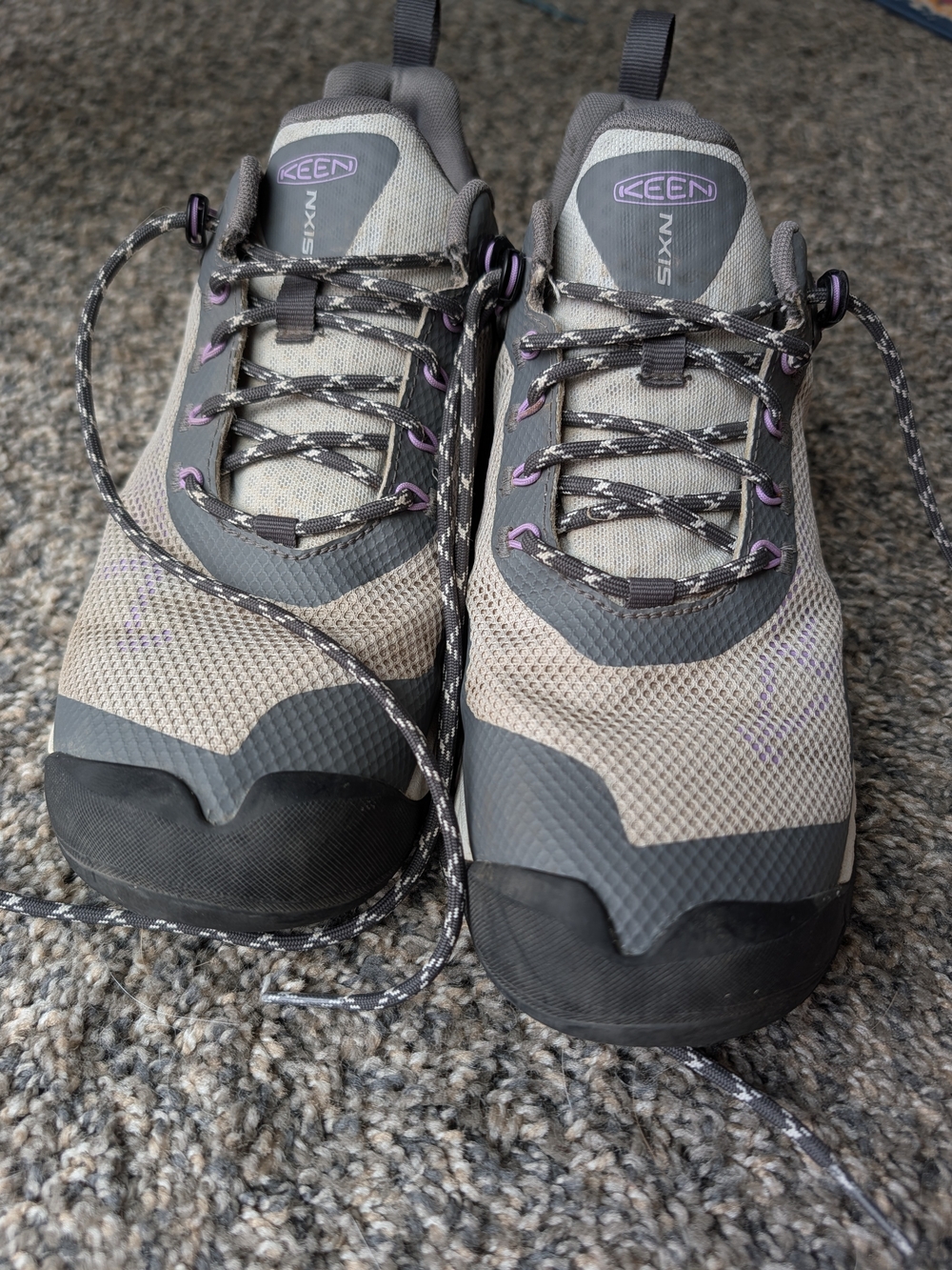 KEEN Women's NXIS Waterproof Gray Hiking Shoes